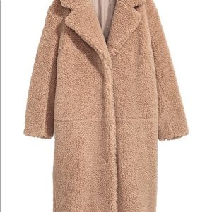 H&M Long Faux Shearling Coat